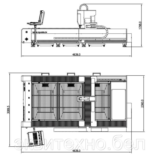 Волоконный лазер для резки металла TCL-Standard M 1530 (IPG 1000W) - фото 4 - id-p136566802