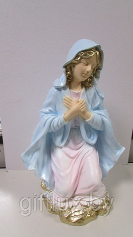 Дева Мария сувенир, гипс, 20*20*25 см цветной, фото 2