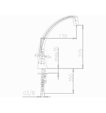 Смеситель для кухни Armatura Retro Classic 383-928-00, фото 2