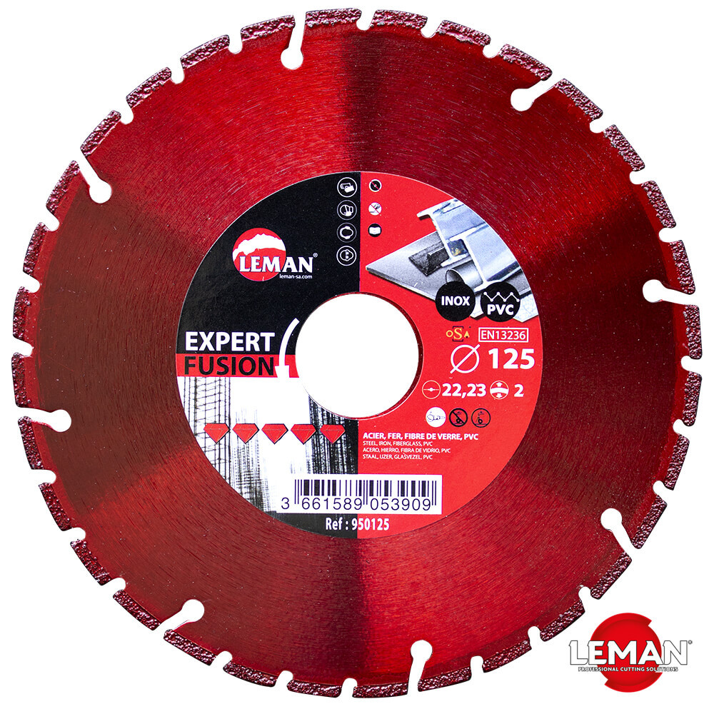 Алмазный диск по металлу 125х22,23 мм LEMAN EXPERT