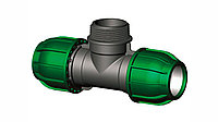 Тройник PE с резьбой наружной 63-2"-63 M(P/H)