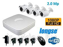 Набор Wi-Fi видеонаблюдения (4 камеры + регистратор)