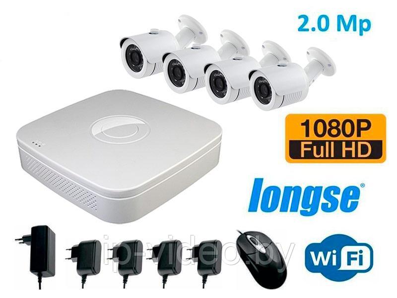 Набор Wi-Fi видеонаблюдения (4 камеры + регистратор) - фото 1 - id-p103605821