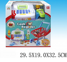 Игровой набор Касса с тележкой и продуктами, свет, звук, арт.LS820A23 -1