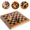 Шахматы,шашки,нарды бамбуковые B50/50