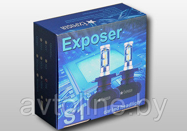 Лампа светодиодная H4 серия S1 чип CSP 1919 (комплект 2 шт) EXPOSER H4EXP - фото 2 - id-p132609734