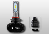 Лампа светодиодная HB4 серия S1 чип CSP 1919/9-32V/4000lm/6000K (комплект 2 шт) EXPOSER HB4-EXP