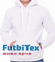 Толстовка FUTBI TEX "кенгуру" начес Белый 48(М) Рост 182