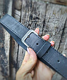 Ремень кожаный черный "Монблан" Sovanna 35мм арт. b35bl1, фото 2
