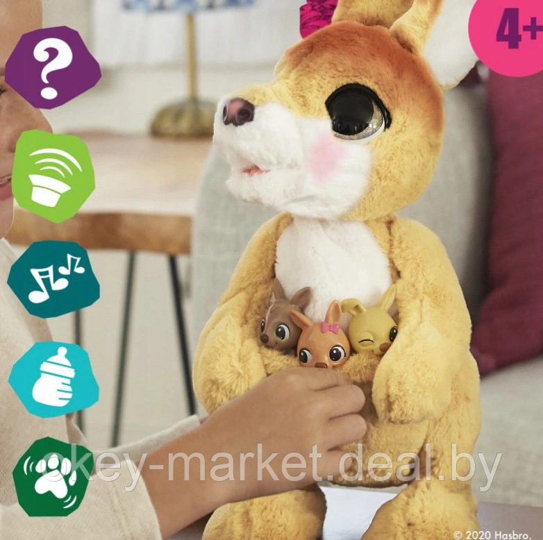 Интерактивная игрушка Hasbro Furreal Friends Джоси Кенгуру E6724 - фото 4 - id-p136654813