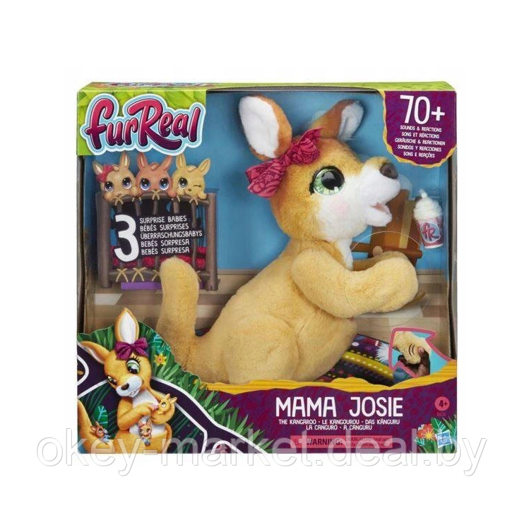 Интерактивная игрушка Hasbro Furreal Friends Джоси Кенгуру E6724 - фото 1 - id-p136654813