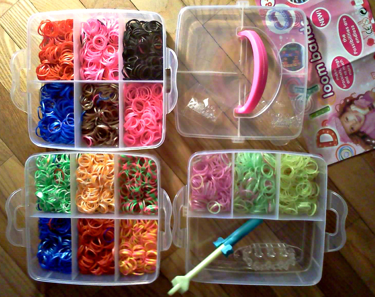 Набор Rainbow Loom резинок для плетения браслетов 4000 - фото 1 - id-p10257401