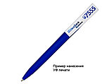 Ручка шариковая, пластик, софт тач, синий/белый, Z-PEN, фото 5