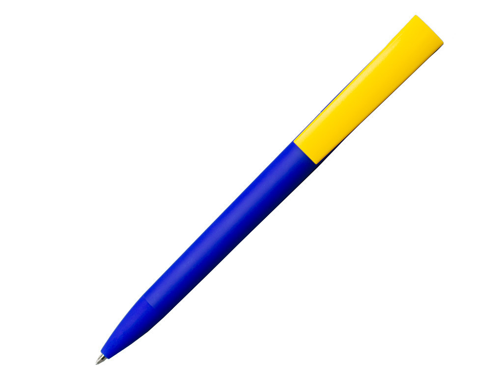 Ручка шариковая, пластик, софт тач, синий/желтый, Z-PEN Color Mix - фото 2 - id-p136662675