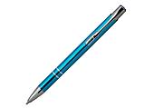 Ручка шариковая, COSMO, металл, голубой/серебро, фото 2