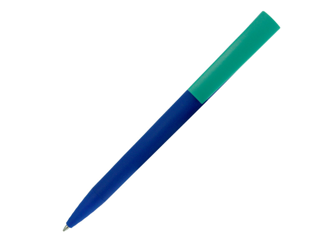 Ручка шариковая, пластик, софт тач, синий/зеленый, Z-PEN Color Mix - фото 2 - id-p136662676