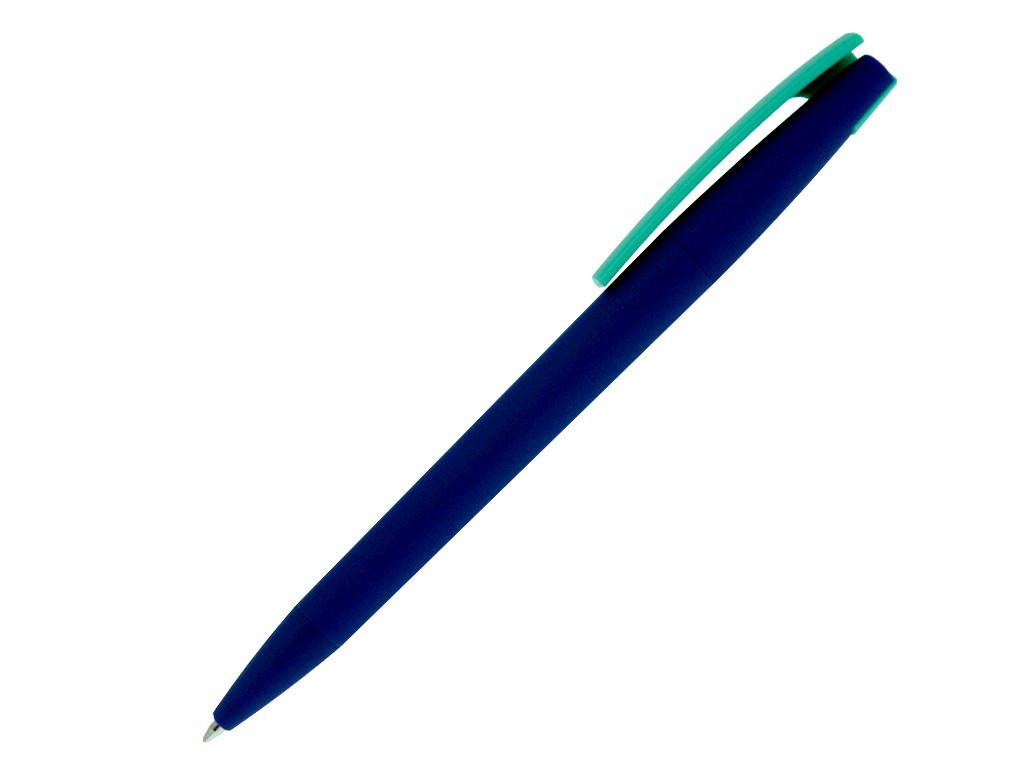 Ручка шариковая, пластик, софт тач, синий/зеленый, Z-PEN Color Mix