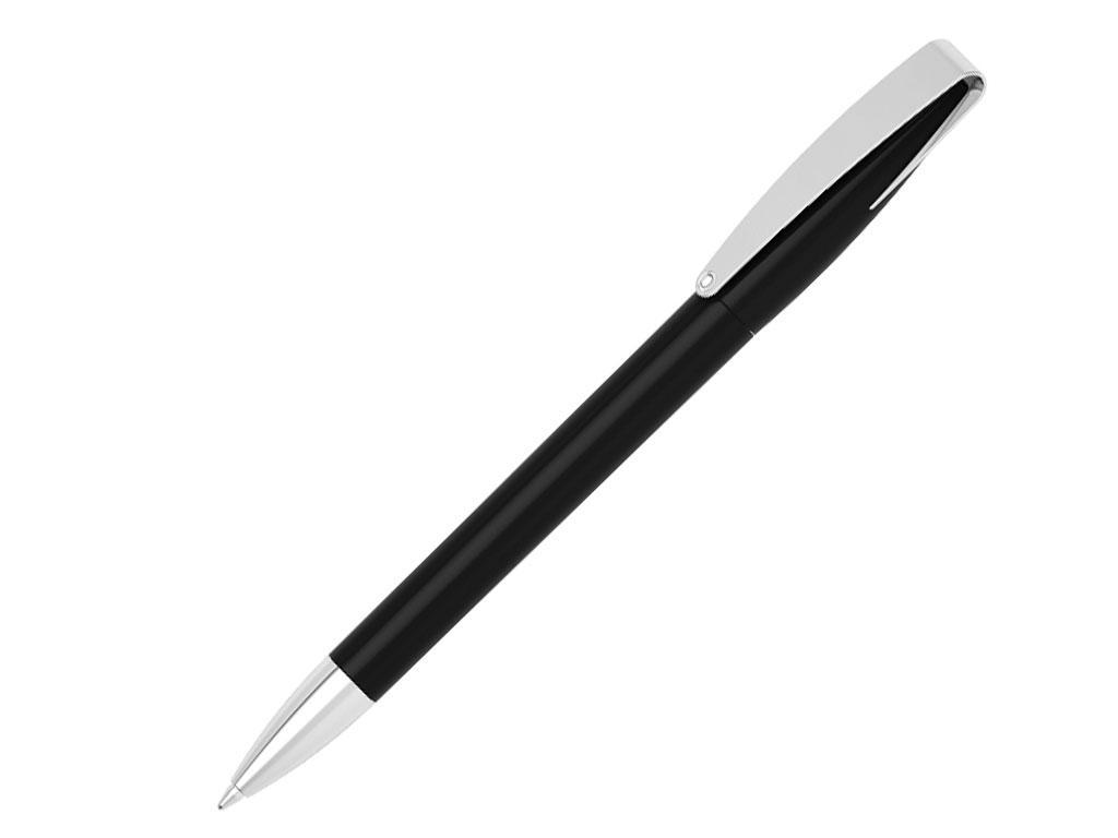 Ручка шариковая, автоматическая, пластик, металл, черный/серебро, Cobra