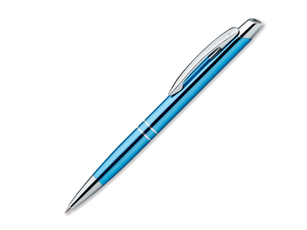 Ручка шариковая, металл, Marietta, голубой - фото 1 - id-p136661526