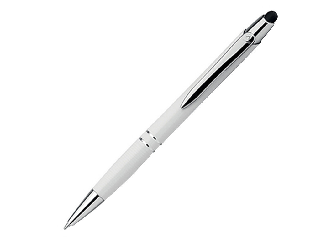 Ручка шариковая, металл, белый Marietta Stylus