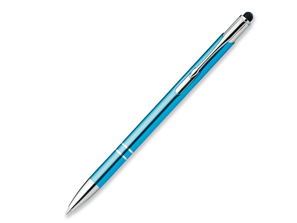 Ручка шариковая, металл, бирюзовый Oleg Slim