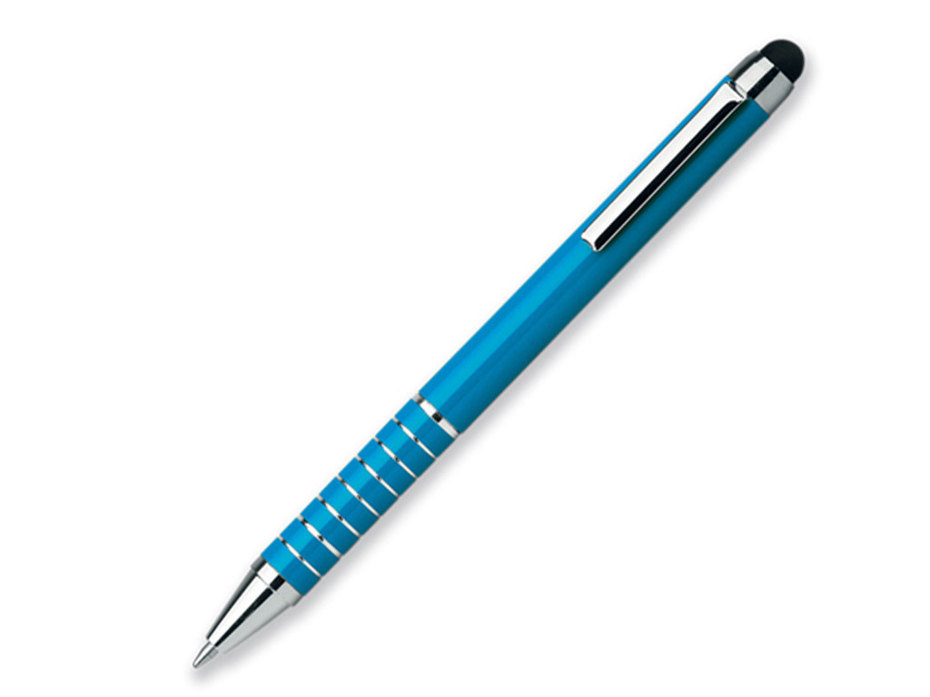 Ручка шариковая, металл, голубой Shorty