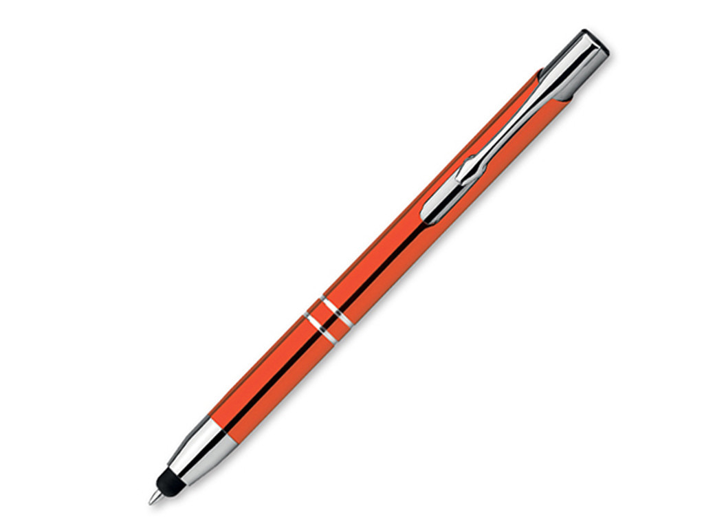 Ручка шариковая, металл, оранжевый Oleg Touch