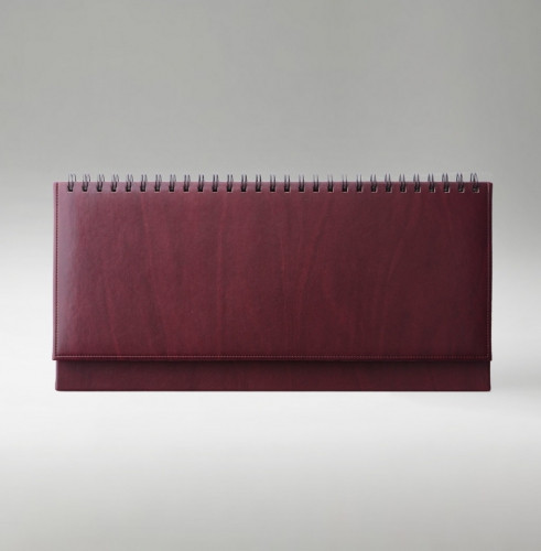 Планинг 29,8х10,5 см датированный бел.бум., V48, TOSCANA premium, бордовый