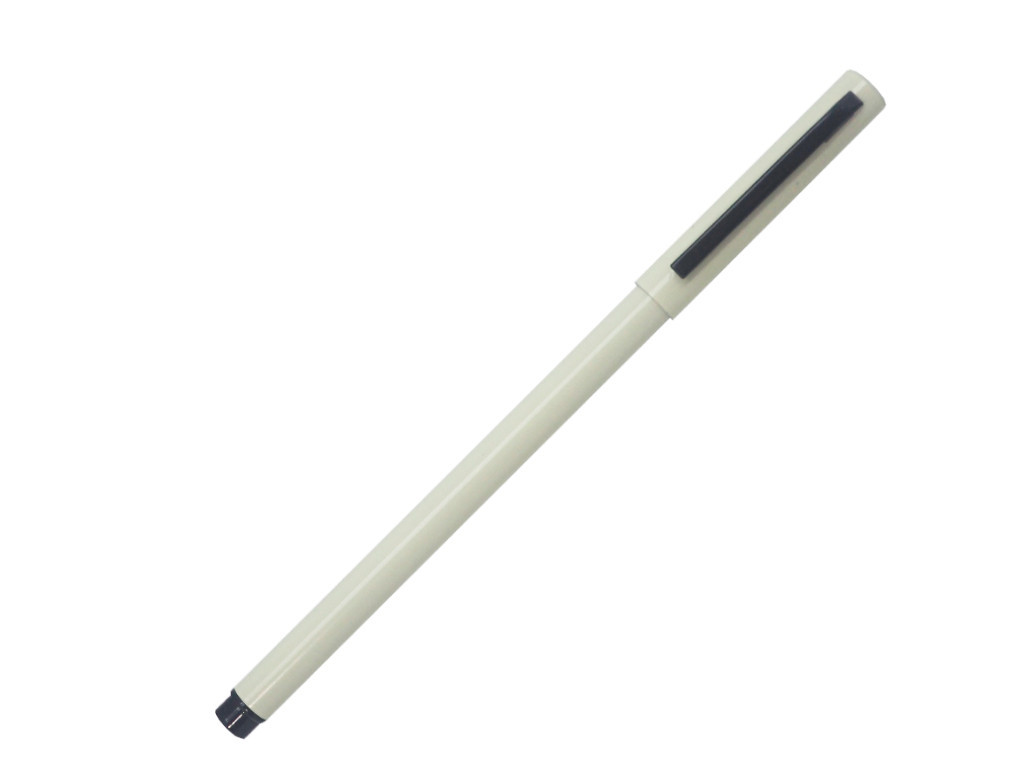 Ручка роллер, металл, бежевый/черный - фото 1 - id-p136660765