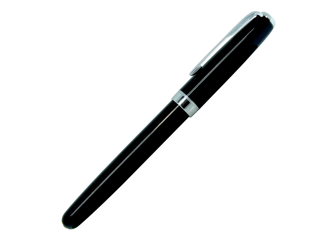 Ручка роллер, металл, черный/серебро, BLACK KING - фото 1 - id-p136660772