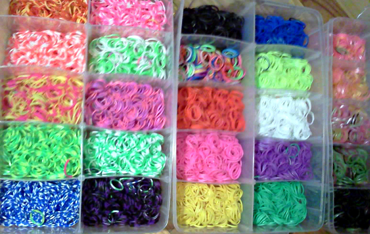 Набор резинок Rainbow Loom на 9000шт