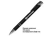 Ручка шариковая, COSMO HEAVY Soft Touch, металл, черный, фото 3