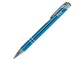 Ручка шариковая, COSMO HEAVY, металл, голубой/серебро, фото 4