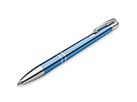 Ручка шариковая, металл, голубой Oleg Slim