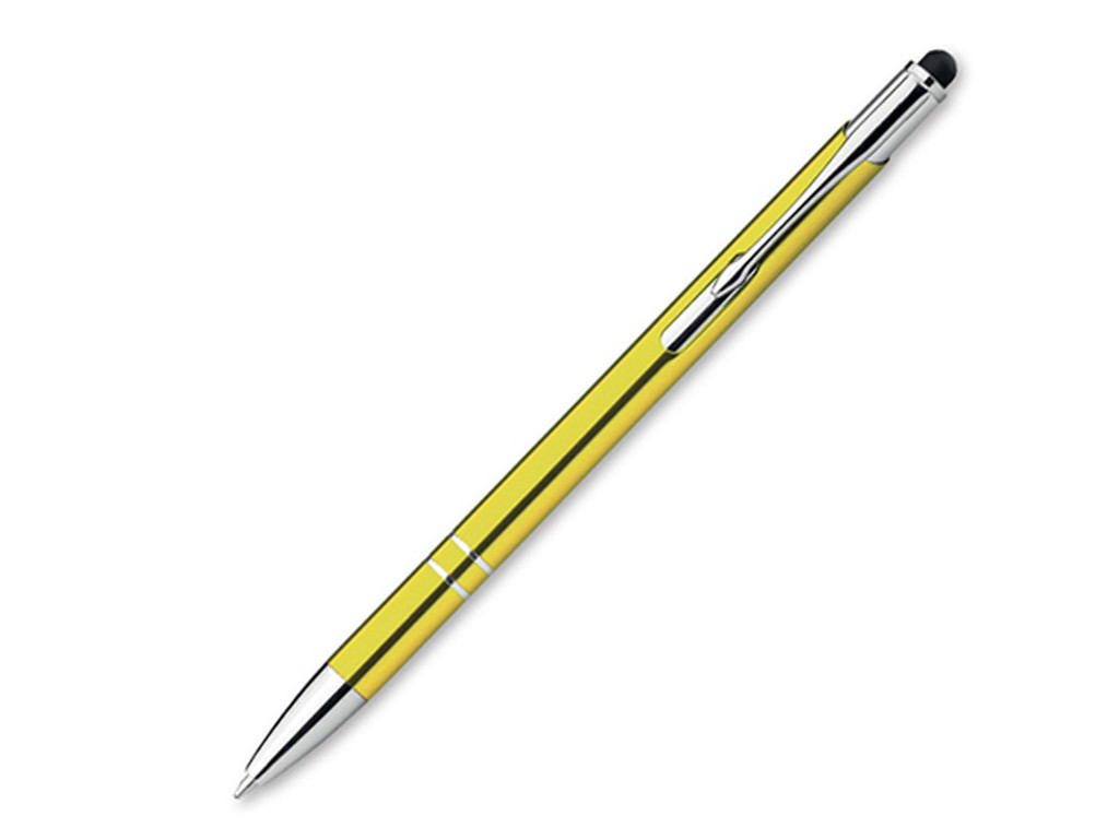 Ручка шариковая, металл, желтый Oleg Slim