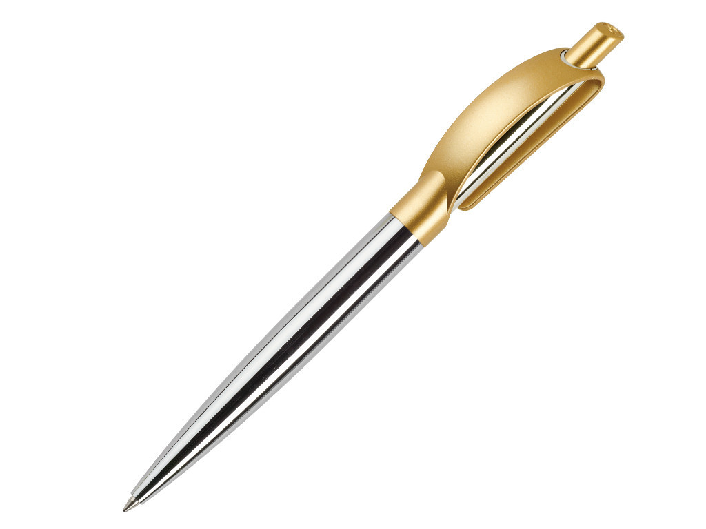 Ручка шариковая, металл, золото Doppio - фото 1 - id-p136661098