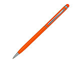 Ручка шариковая, СЛИМ СМАРТ, металл, оранжевый/серебро, фото 2