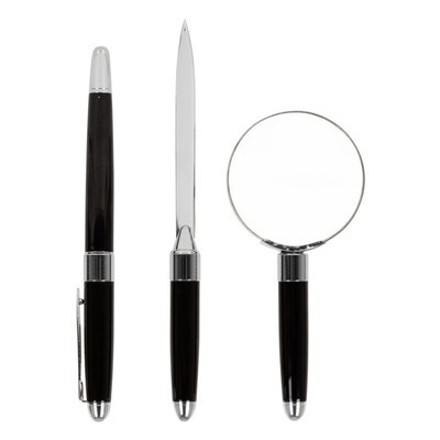 Набор: ручка роллер, лупа и нож для писем, Mauro Conti - фото 2 - id-p136661244