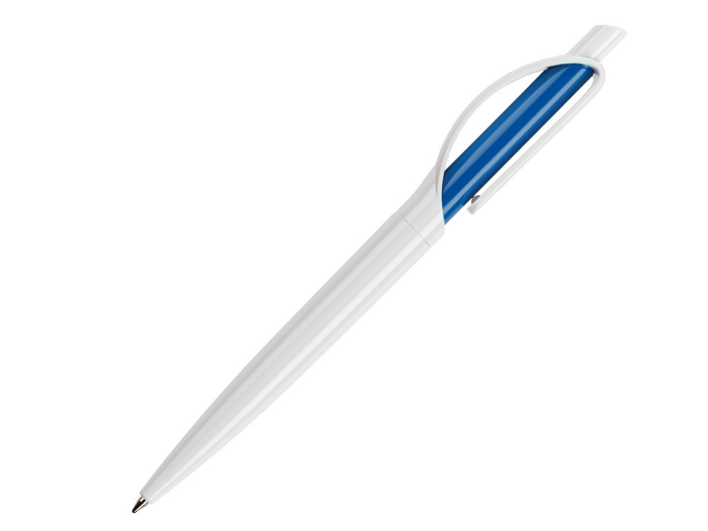 Ручка шариковая, пластик, белый Doppio - фото 1 - id-p136661422