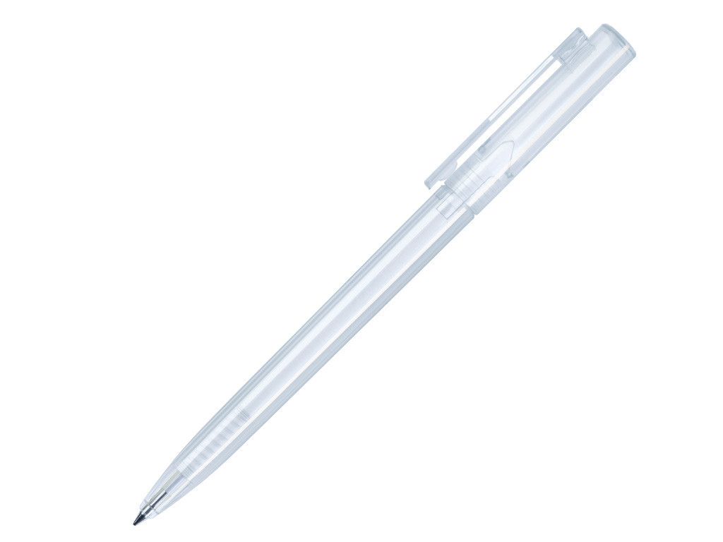 Ручка шариковая, пластик, белый, прозрачный Paco - фото 1 - id-p136661437