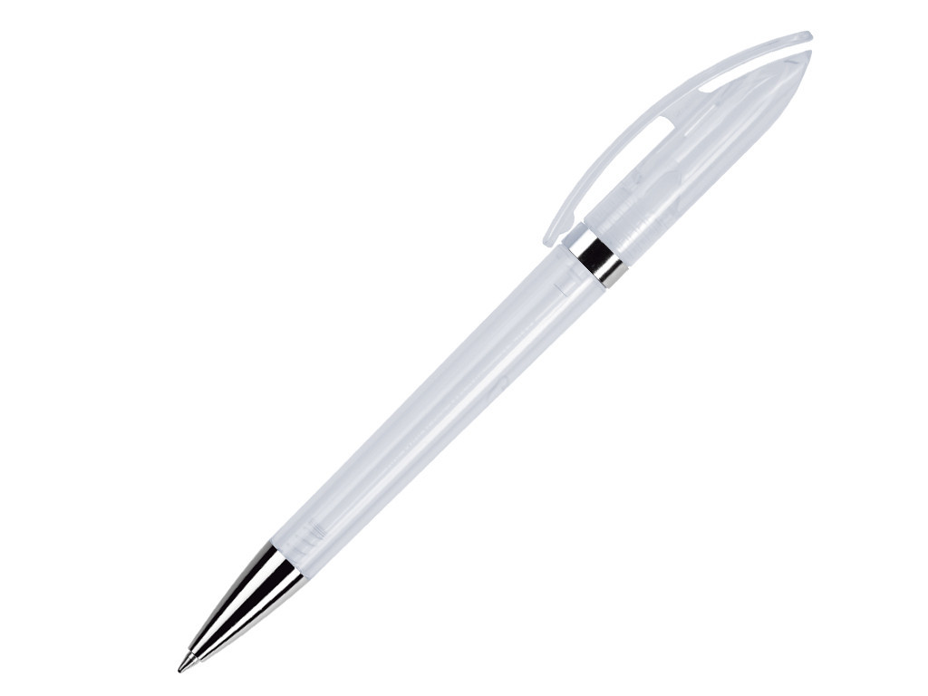 Ручка шариковая, пластик, белый, прозрачный Polo - фото 1 - id-p136661438