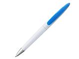 Ручка шариковая, пластик, белый/голубой, фото 2