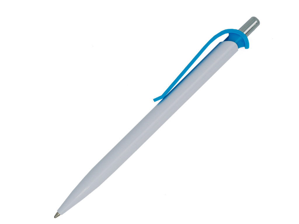 Ручка шариковая, пластик, белый/голубой, Efes - фото 1 - id-p136661443