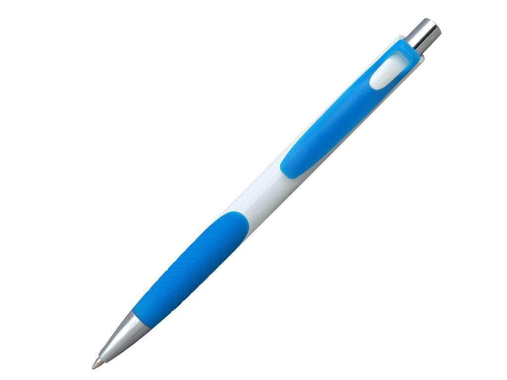 Ручка шариковая, пластик, белый/голубой, ГАУДИ - фото 2 - id-p136661444
