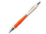 Ручка шариковая, пластик, белый/оранжевый, фото 2