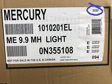 Лодочный мотор Mercury МЕ9.9 2020г., фото 2