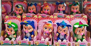 Детские большие куклы пупсы Cry Baby с соской, бутылкой, плачут, интерактивная кукла пупс для девочек