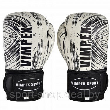 Боксерские перчатки серые Vimpex Sport 3092 6oz, перчатки для бокса, перчатки боксерские, перчатки 6 унций - фото 1 - id-p136695010