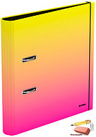 Папка-регистратор Berlingo Radiance 50 мм., PVC, ламинированная, желтый/розовый градиент, арт.	AMI50