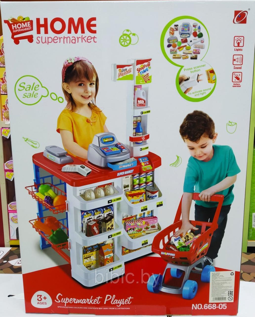 Магазин игрушка супермаркет с тележкой - фото 1 - id-p136701758